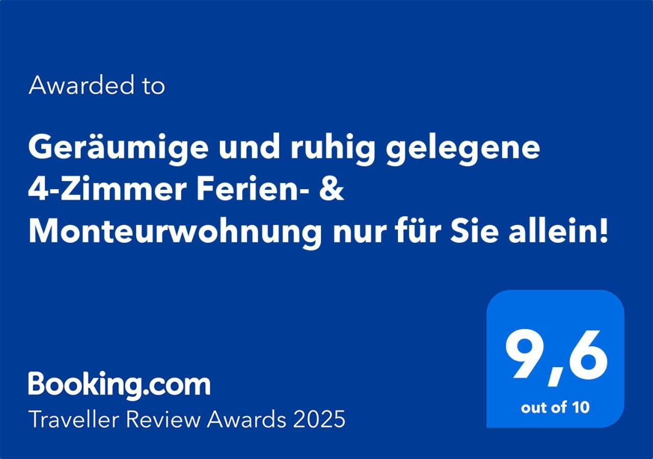 4 Zimmer Geraeumige Und Ruhig Gelegene Ferien- Und Monteurwohnung Nur Fuer Sie Allein Aujvari Vermietungen Spiegelberg Ngoại thất bức ảnh